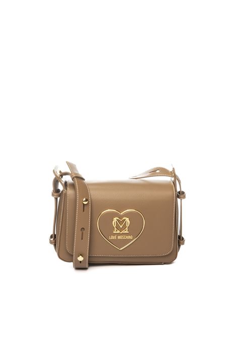 borsa a tracolla con logo beige LOVE MOSCHINO | JC4120PP1LLB0-209